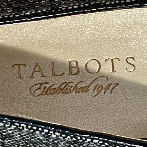 Talbots Tweed Croc-Trim Block Heel Loafers | Size 9B - Picture 7 of 8